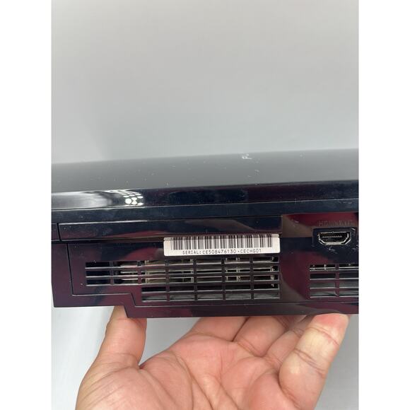 Sony PlayStation 3 PS3 CECHG01 Fat Console Black - Tested With Controller - Picture 8 of 15